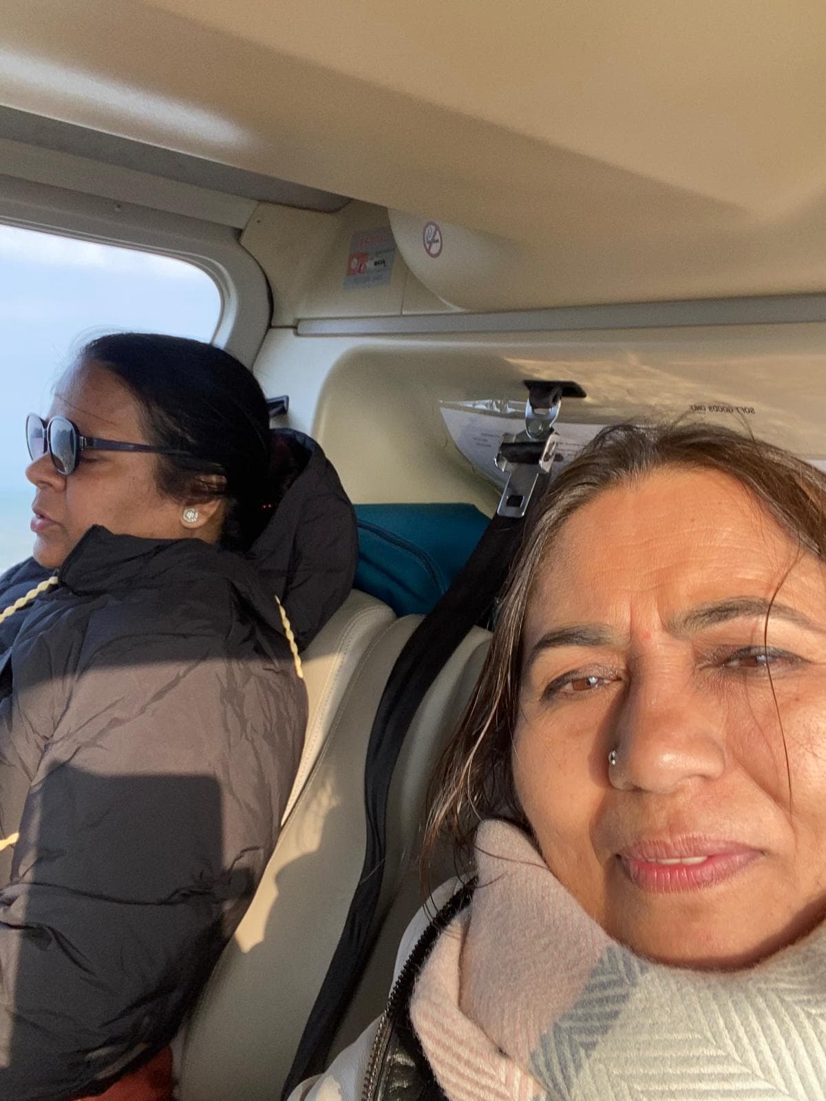 Aviation crew preparing for a helicopter flight